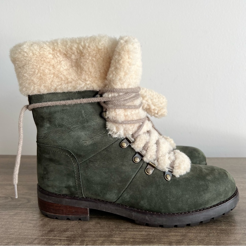 UGG Green and Cream Ankle Boots